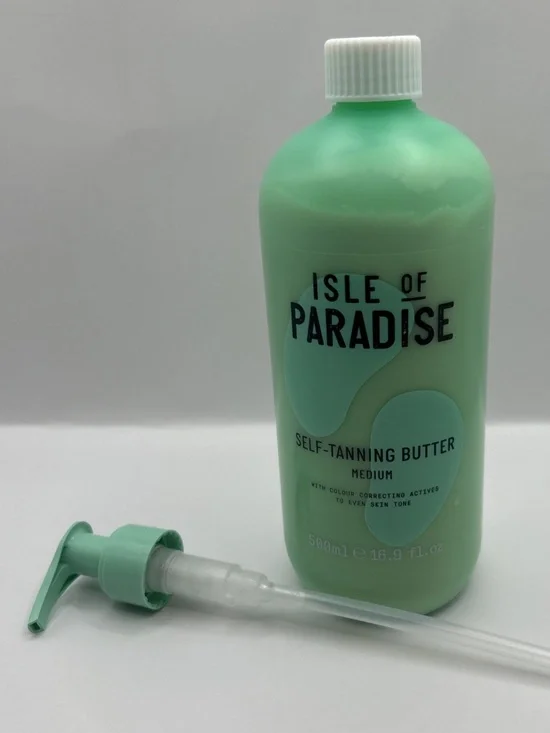 3x Isle Of Paradise Self Tanning Butter Hello Golden Glow 16.9 Fl Oz New + Pump - Picture 2 of 12